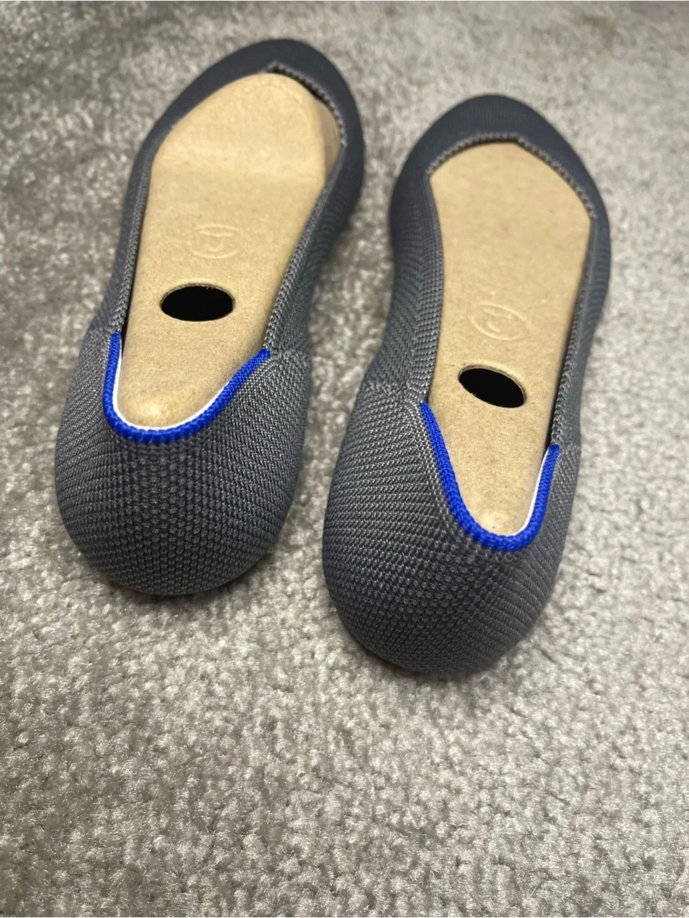 Rothy’s Round Toe Flat Charcoal Gray 9.5